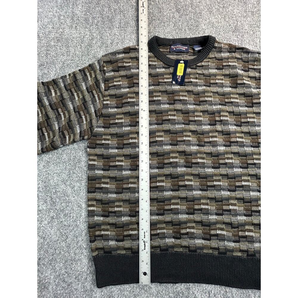 Vintage Roundtree & Yorke Sweater Men's M Deadstock Made USA 100% Cotton Knit - Picture 4 of 6